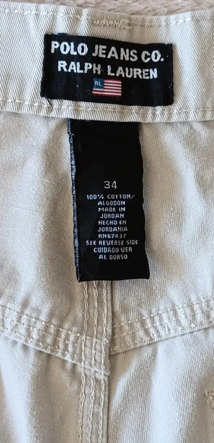 Short Polo Jeans Co Ralph Lauren cargo beige Taille 34 – photo 13